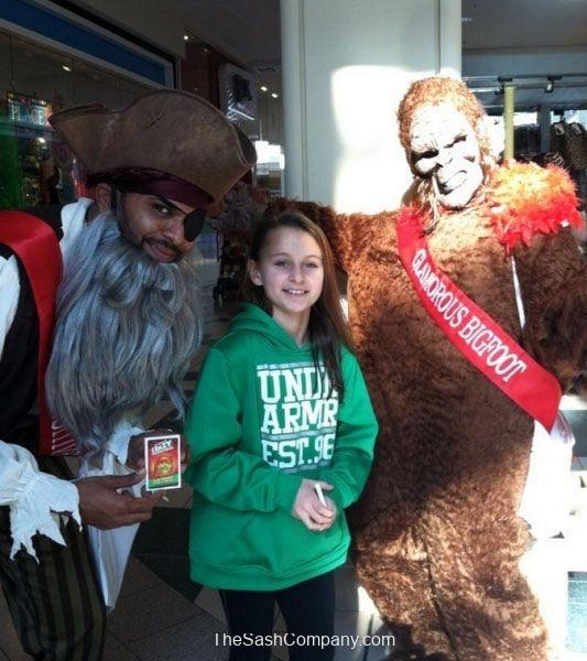 Glamorous Bigfoot and Sensitive Pirate Sashes