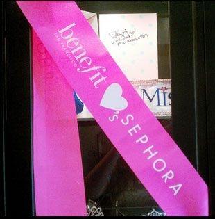 Benefit Loves Sephora Cosmetics, Benefit Beauty Bash Sashes