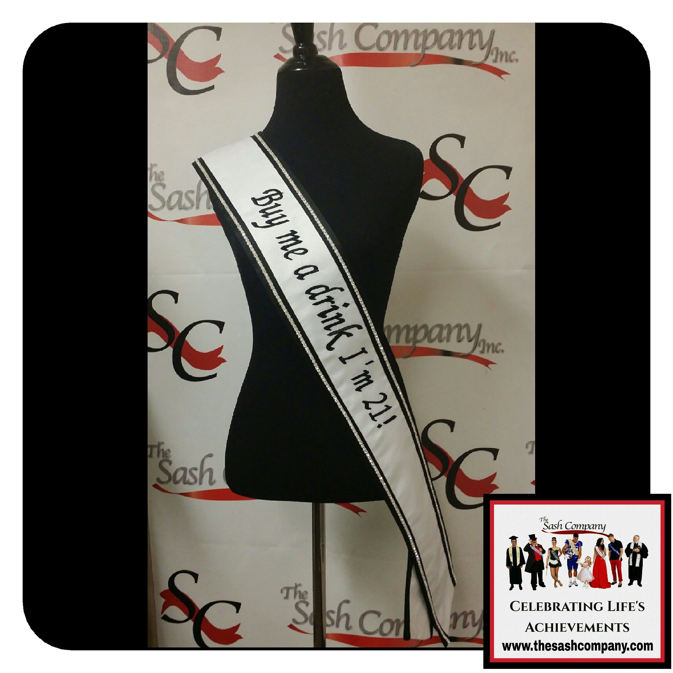 Buy Me a Drink I'm 21 Birthday Sash