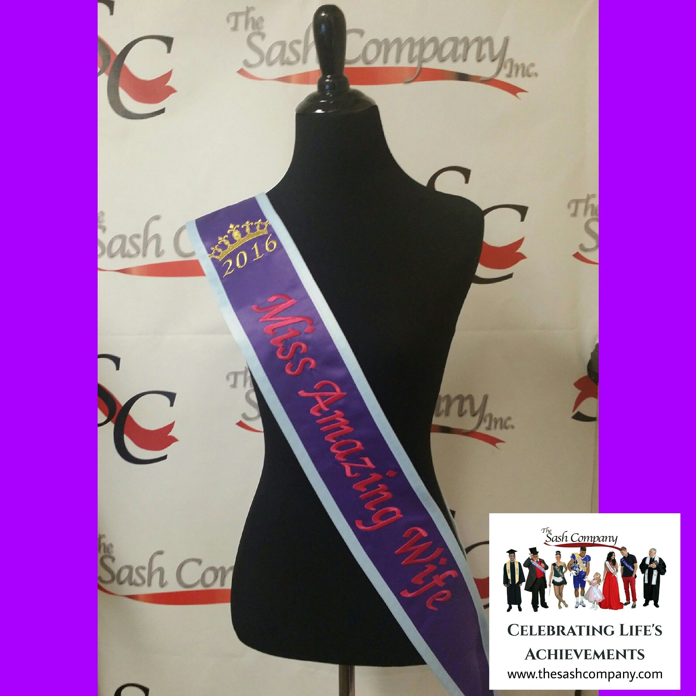 Amazing Wife Pageant Style Sash