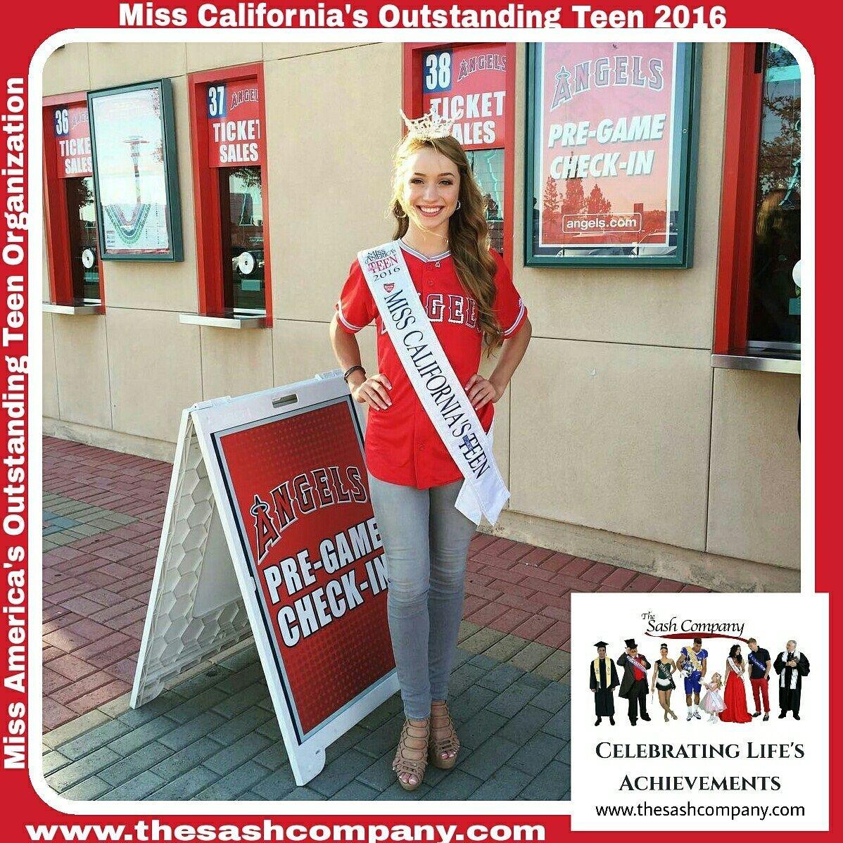 Miss California's Outstanding Teen 2016 at Anaheim Angel's Baseball Stadium
