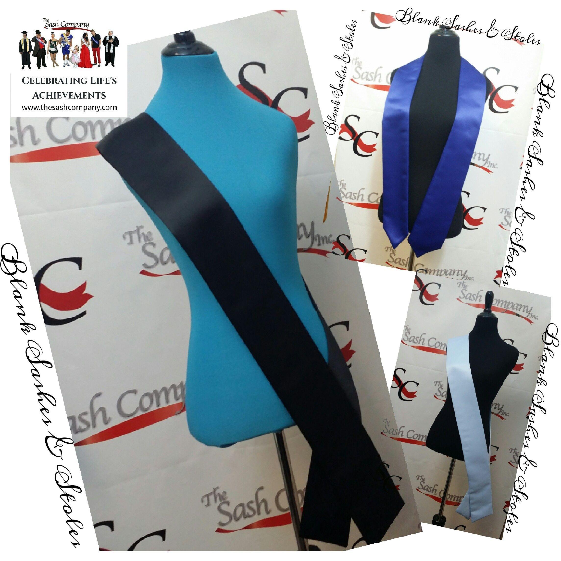 Blank Sashes and Stoles