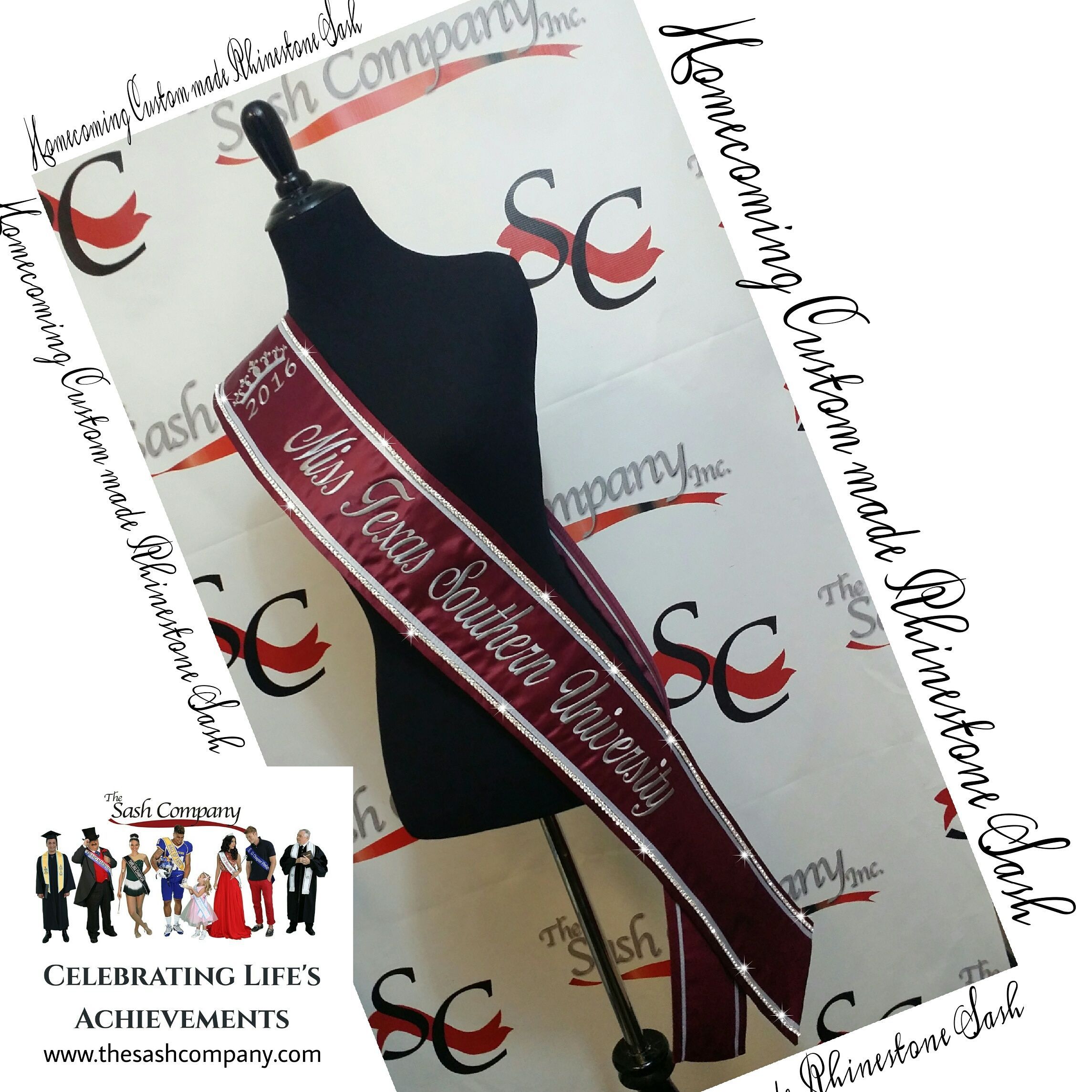 Miss Texas Southern University Homecoming Sash