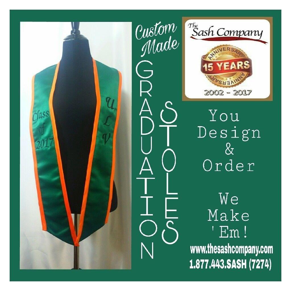 University of La Verne Graduation Sash Stole
