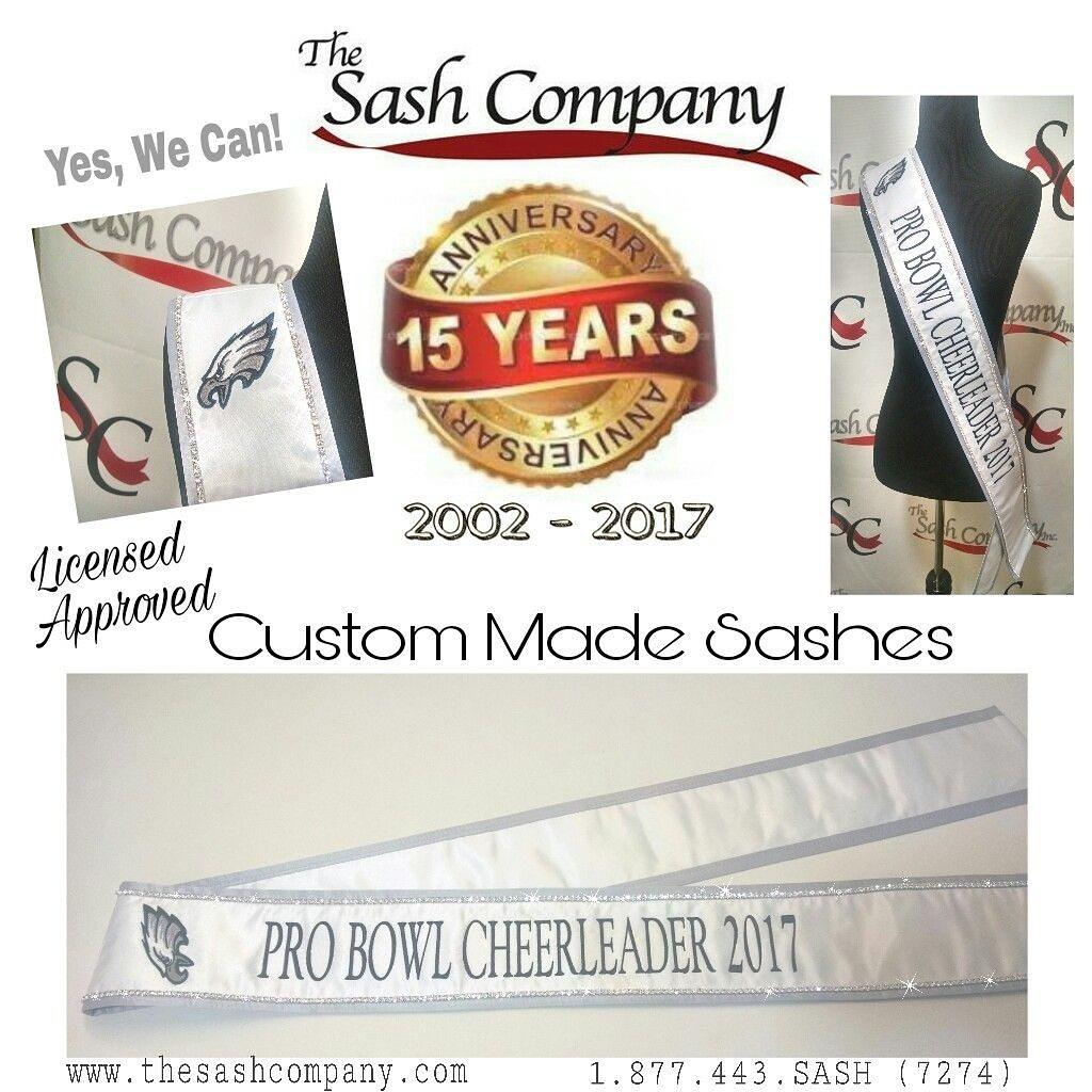 Pro Bowl Football Cheerleader 2017 Dazzling Rhinestone Sash