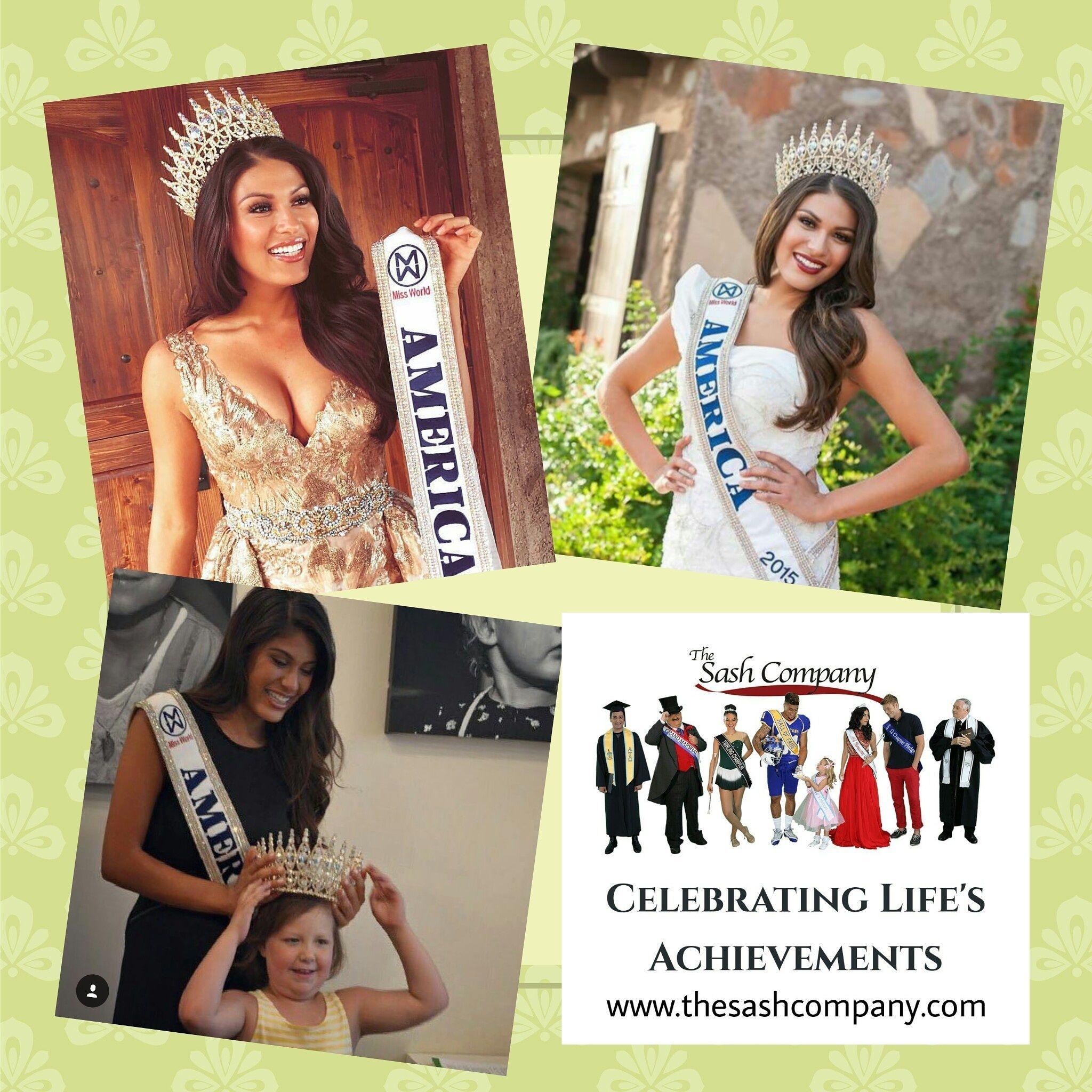 Miss World America Pageant Sash