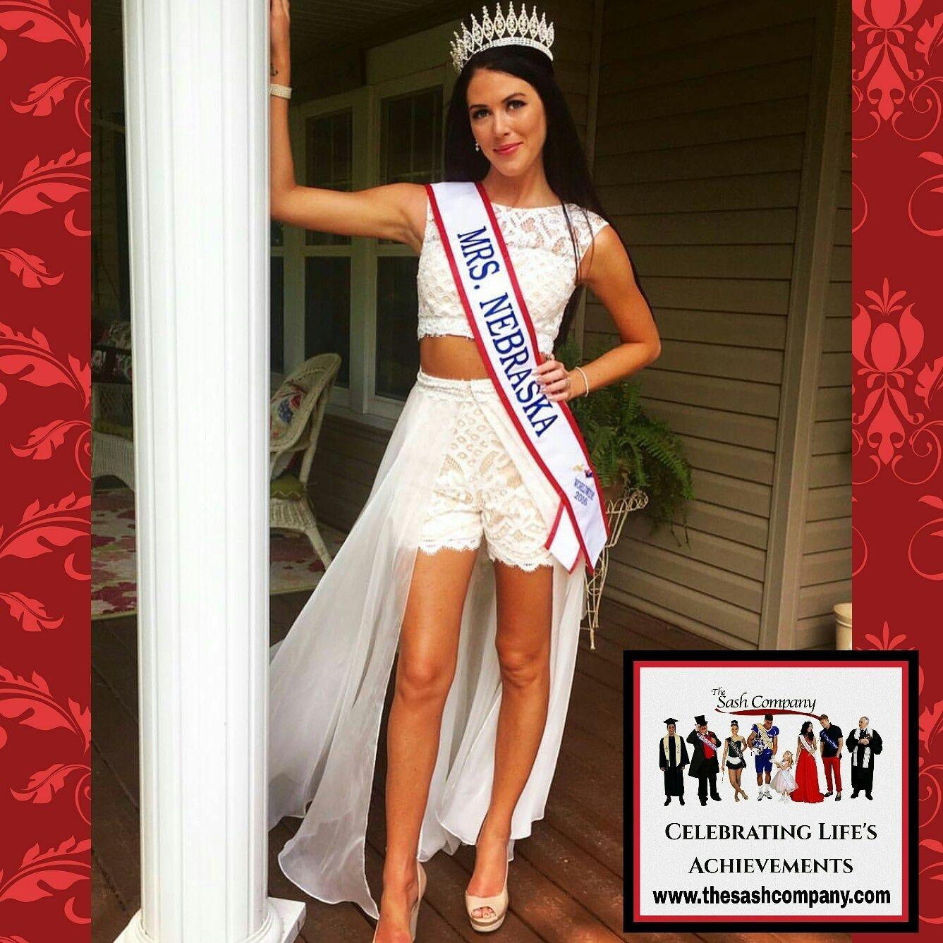 Mrs. Nebraska Pageant Sash