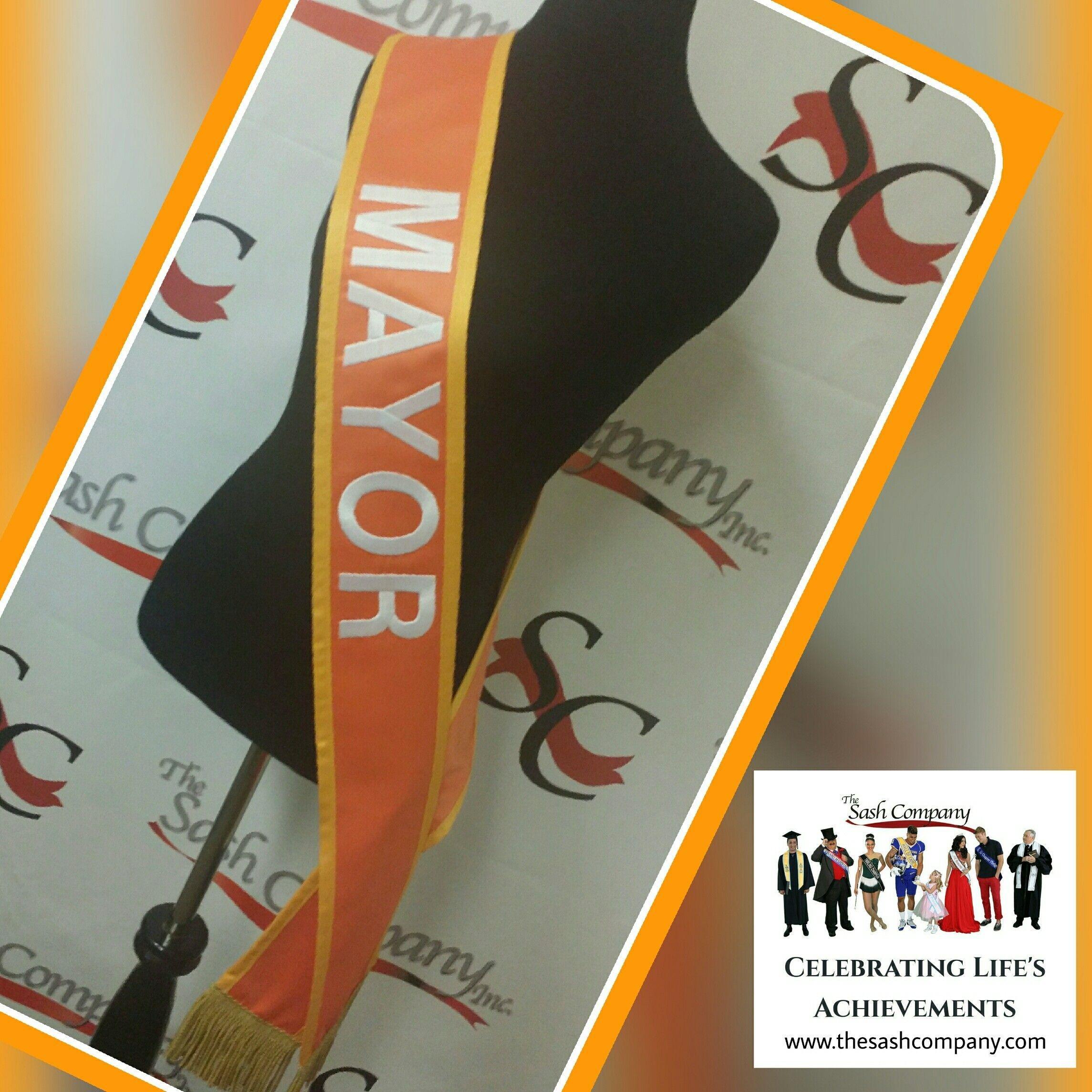 CUSTOM MAYOR SASH